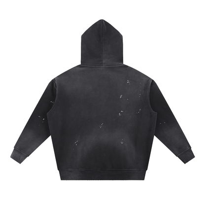 i have rabies Vintage Washed Frayed Fleece Hoodie