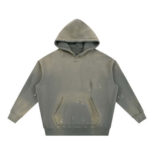 not a cup of tea Vintage Washed Frayed Fleece Hoodie