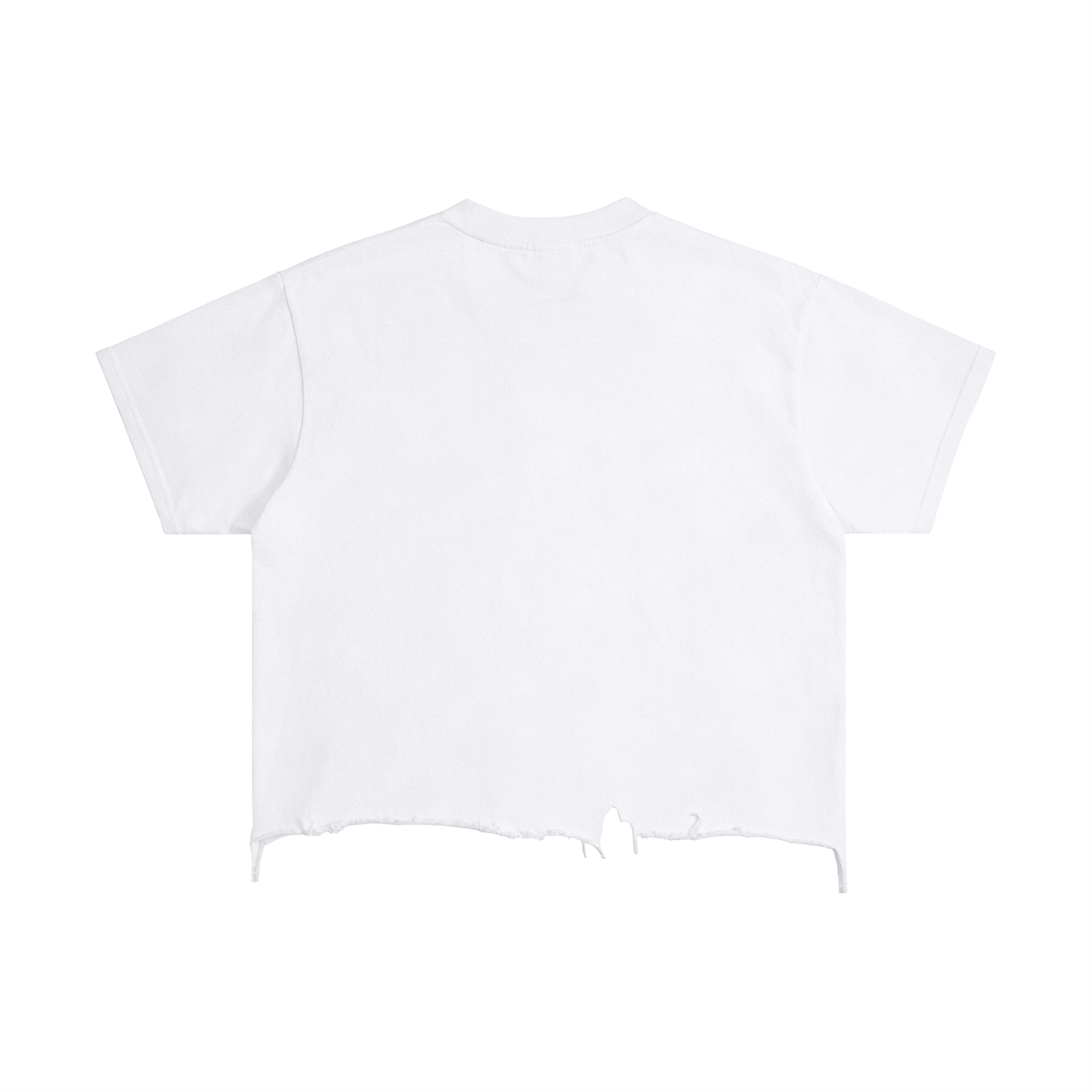 Are you okay? Vintage Wash Boxy Distressed Hem T-Shirt