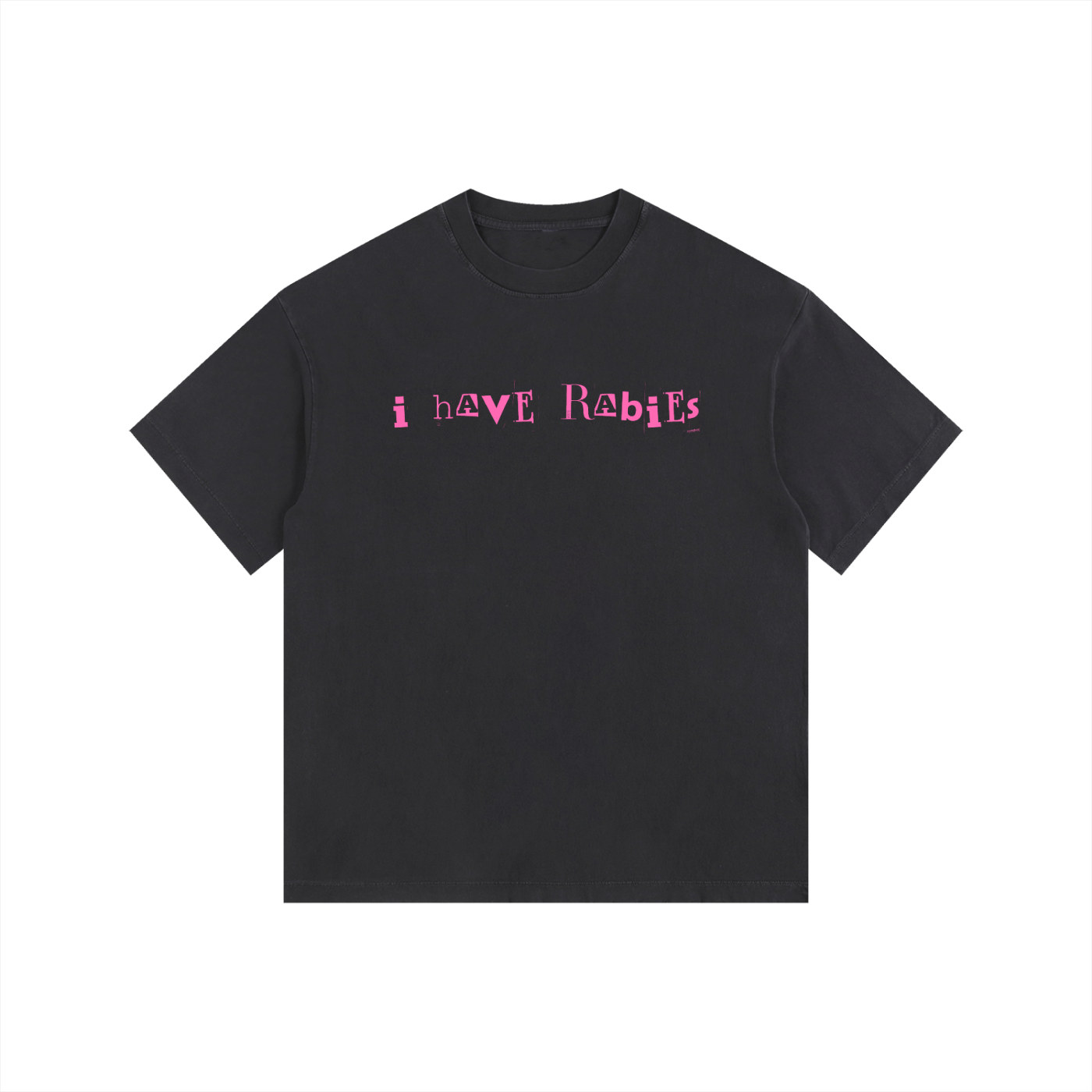 i have rabies Vintage Washed Oversized Cotton T-Shirt