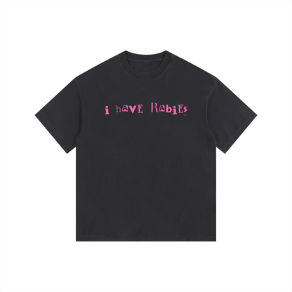 i have rabies Vintage Washed Oversized Cotton T-Shirt