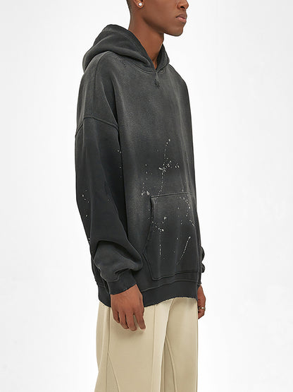 Mentally Spicy Vintage Washed Frayed Fleece Hoodie