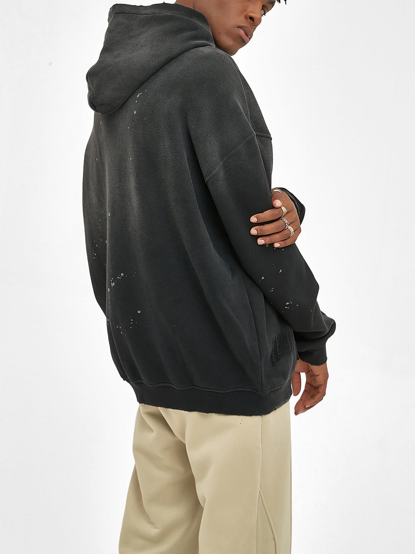 i have rabies Vintage Washed Frayed Fleece Hoodie