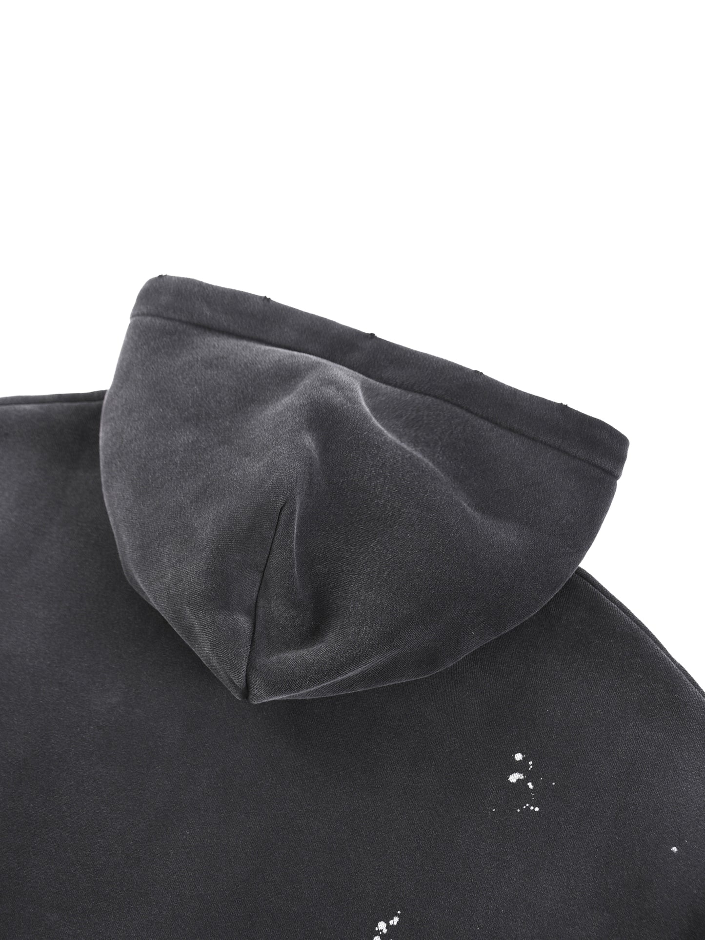 Mentally Spicy Vintage Washed Frayed Fleece Hoodie