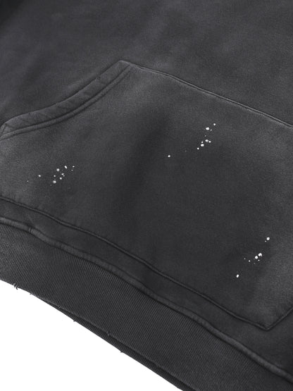 i have rabies Vintage Washed Frayed Fleece Hoodie