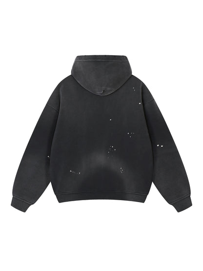 i have rabies Vintage Washed Frayed Fleece Hoodie