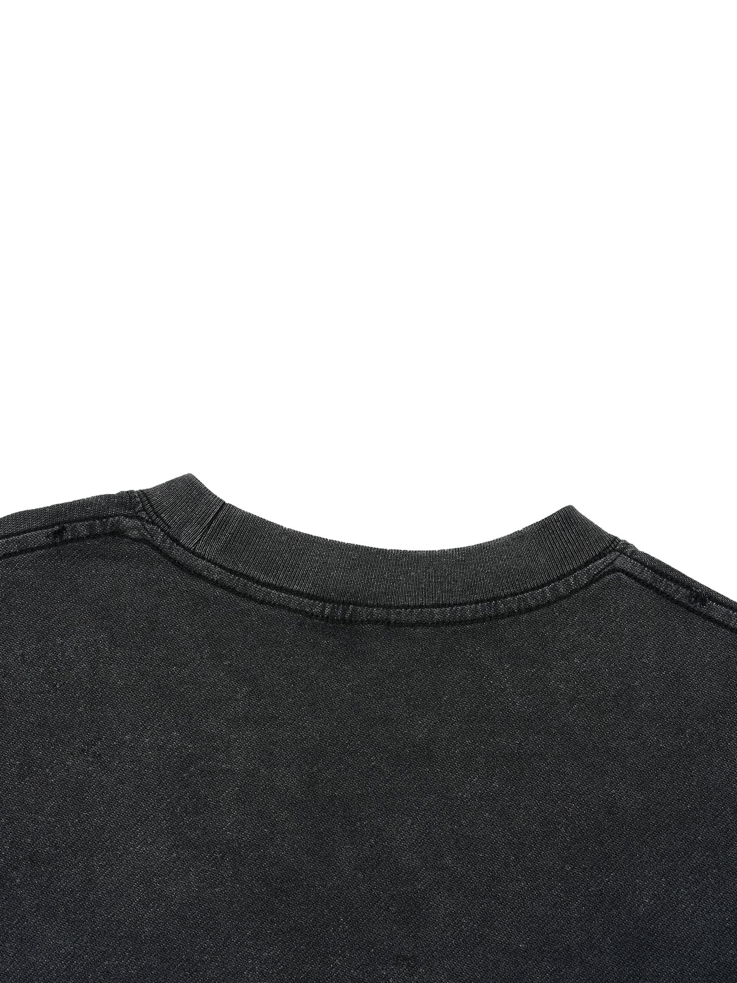 i have rabies Vintage Wash Boxy Distressed Hem T-Shirt
